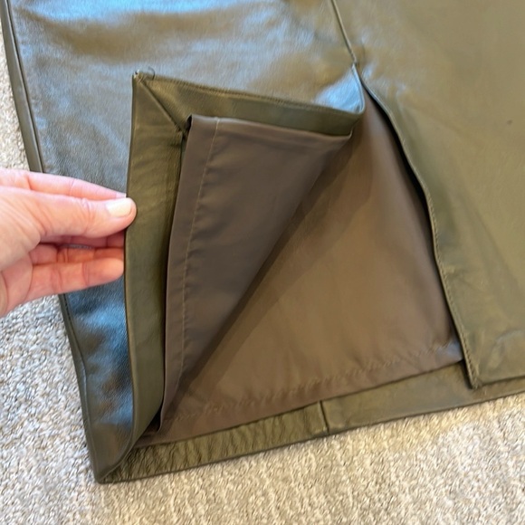 Vintage Lamb Leather Evan Davies Pencil Skirt - Picture 8 of 12